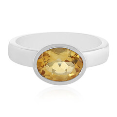 Anello in argento con Citrino