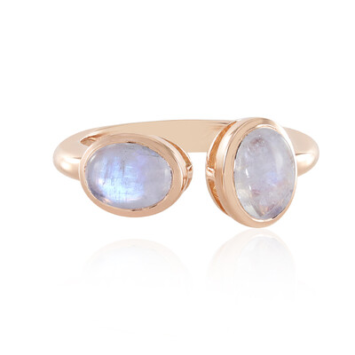 Anello in argento con Pietra di Luna Blu (KM by Juwelo)