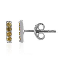Orecchini in argento con Citrino