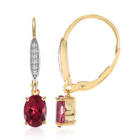Orecchini in oro con Rubellite (Tenner Diniz)