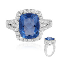 Anello in argento con Fluorite Cangiante