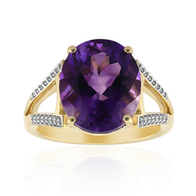 Anello in oro con Ametista del Marocco