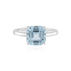 Anello in argento con Topazio Blu Cielo