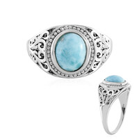 Anello in argento con Larimar