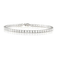 Bracciale in argento con Topazio Bianco