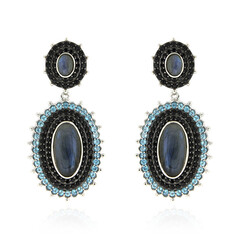Orecchini in argento con Labradorite (Dallas Prince Designs)