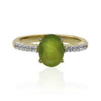Anello in oro con Opale Verde Brasiliano (Tenner Diniz)