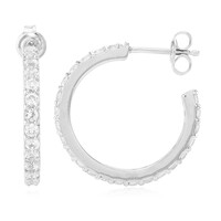 Orecchini in argento con Topazio Bianco