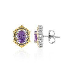 Orecchini in argento con Ametista Rose de France (Dallas Prince Designs)