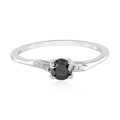 Anello in argento con Diamante Nero