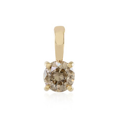 Ciondolo in oro con Diamante Cioccolato I1