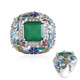 Anello in argento con Onice Verde (Adela Silber)