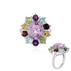 Anello in argento con Ametista Rose de France