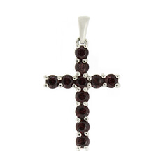 Ciondolo in argento con Rodolite