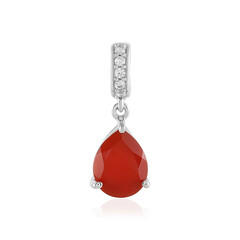 Ciondolo in argento con Calcedonio Rosso