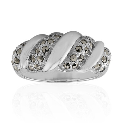Anello in argento con Marcassite (Annette classic)