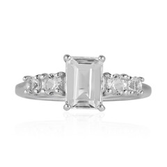 Anello in argento con Topazio Bianco