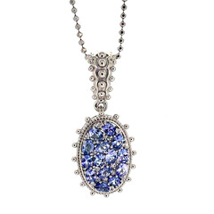 Collana in argento con Tanzanite (Dallas Prince Designs)