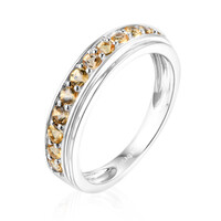 Anello in argento con Scapolite Cognac