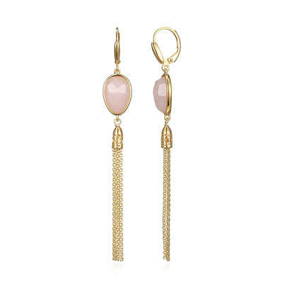Orecchini in argento con Quarzo Rosa