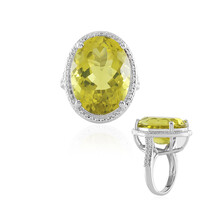 Anello in argento con Quarzo Ouro Verde