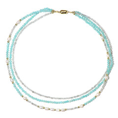 Collana in argento con Labradorite (Riya)