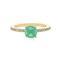 Anello in argento con Smeraldo Russo