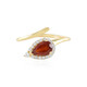 Anello in argento con Granato Essonite