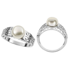 Anello in argento con Perla
