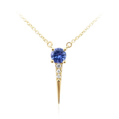 Collana in oro con Tanzanite AAA (de Melo)