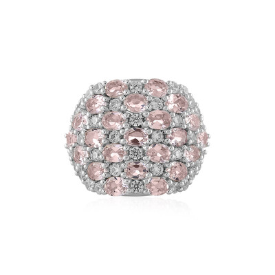 Anello in argento con Morganite del Madagascar