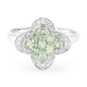 Anello placcato in platino con Tormalina Cuprian