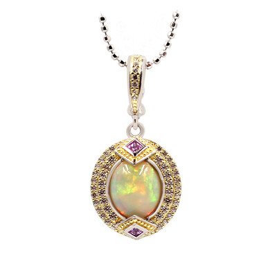 Collana in argento con Opale di Welo (Dallas Prince Designs)
