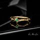 Anello in oro con Smeraldo Zambia AAA (de Melo)