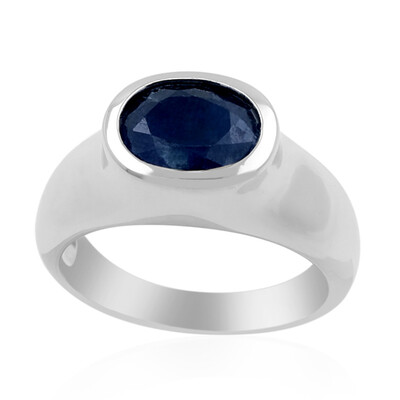 Anello in argento con Zaffiro Blu