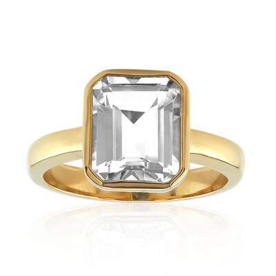 Anello in argento con Topazio Bianco