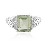 Anello in argento con Ametista Verde