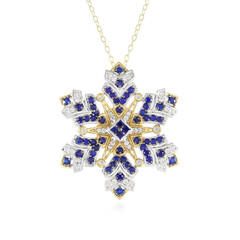 Collana in argento con Spinello Cobalto (Gems en Vogue)