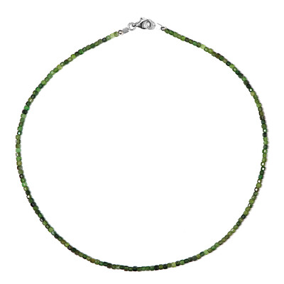 Collana in argento con Tormalina Verde