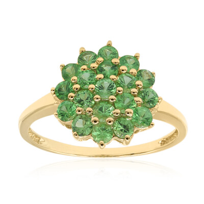 Anello in oro con Tsavorite del Kenya