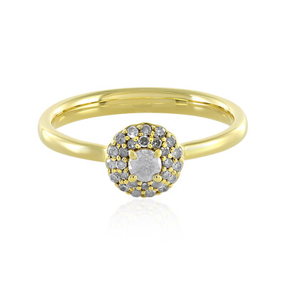 Anello in argento con Diamante I4 (J)