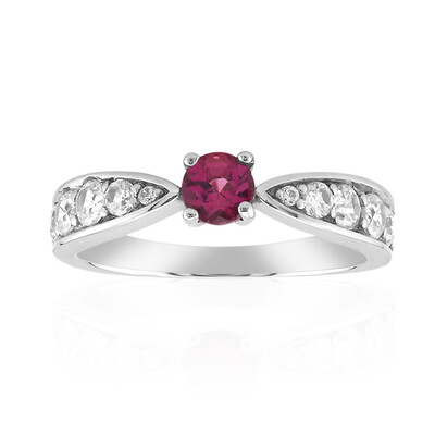 Anello in argento con Tormalina Rosa Nigeriana