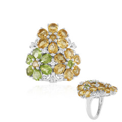 Anello in argento con Citrino