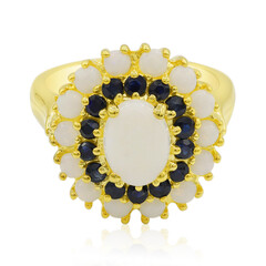 Anello in argento con Opale Bianco