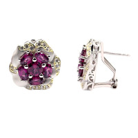 Orecchini in argento con Rodolite (Dallas Prince Designs)