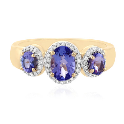 Anello in oro con Tanzanite