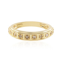 Anello in argento con Diamante Champagne I3