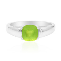 Anello in argento con Opale Verde Brasiliano