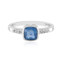 Anello in argento con Fluorite Cangiante