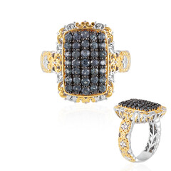 Anello in argento con Granato Cangiante Blu (Gems en Vogue)
